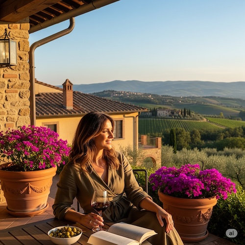 Weekend di relax con MILF in una villa sulle colline pistoiesi